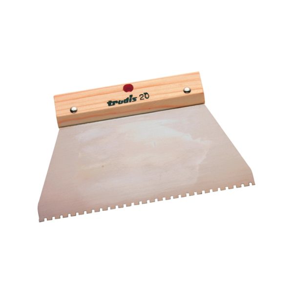 Espátula Encolar Dentado Cuadrado Mango Madera S.122