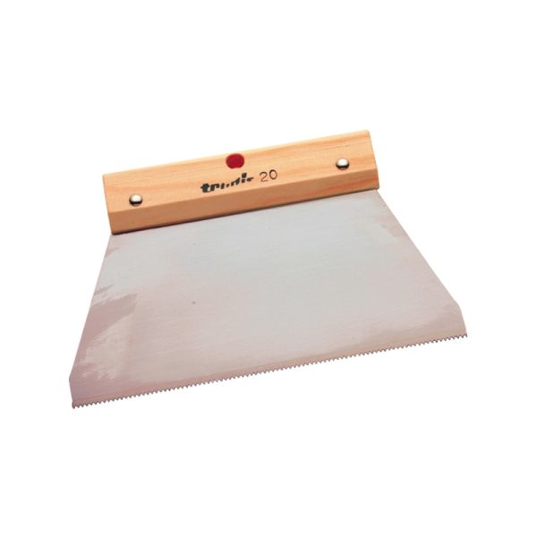 Espátula Encolar Dentado Fino Mango Madera S.123